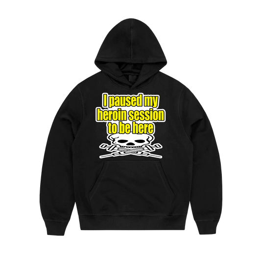 Paused My Heroin Hoodie